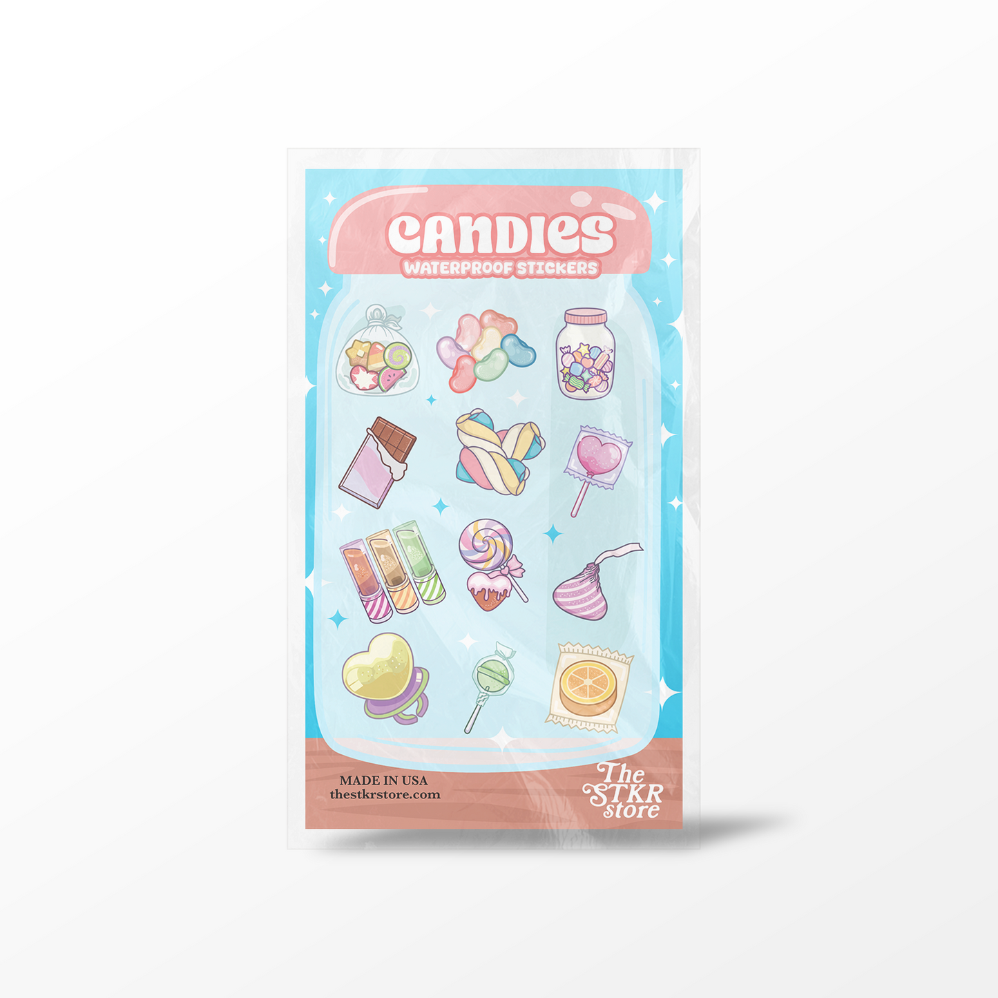 Candies Jar Sticker Sheet