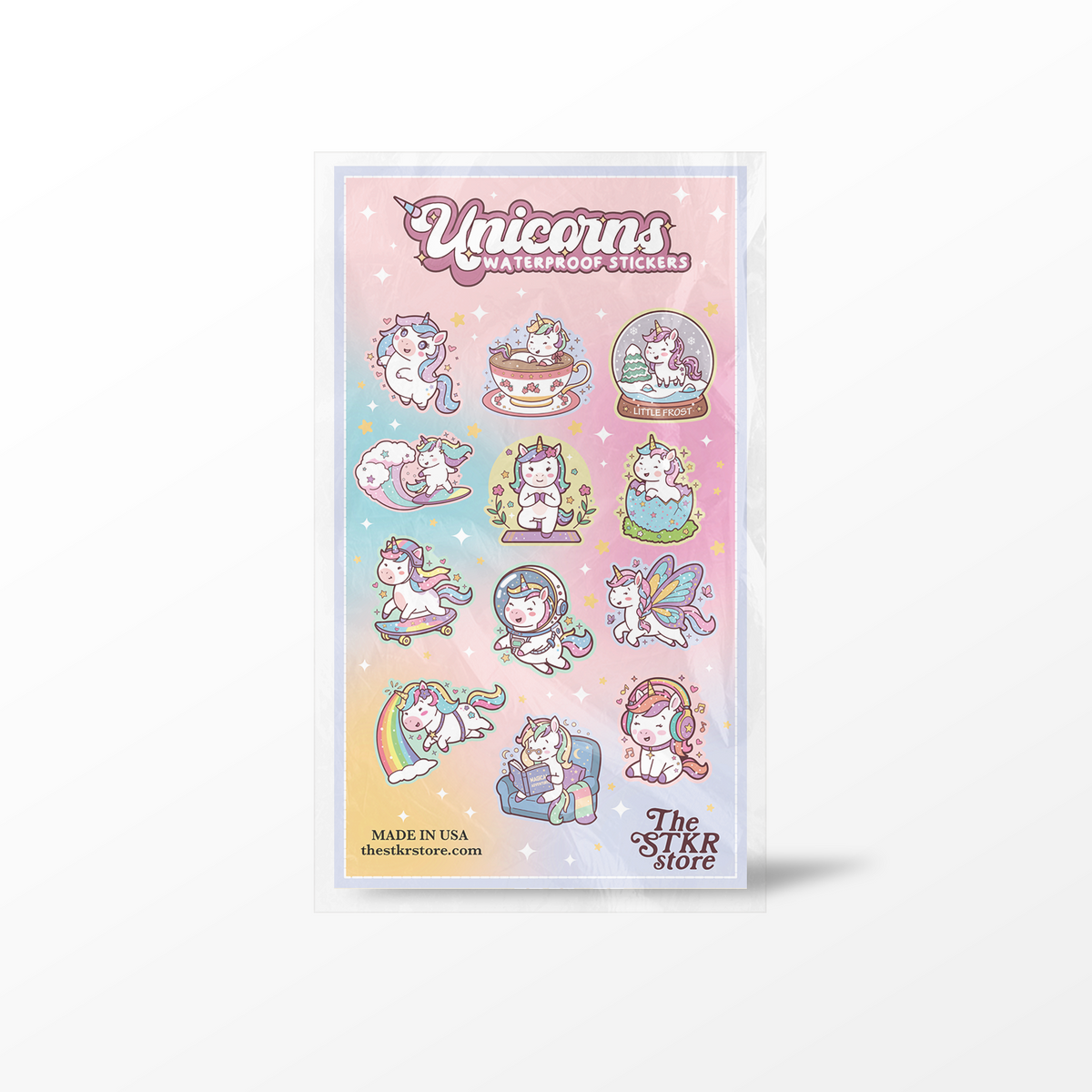 Unicorns Sticker Sheet