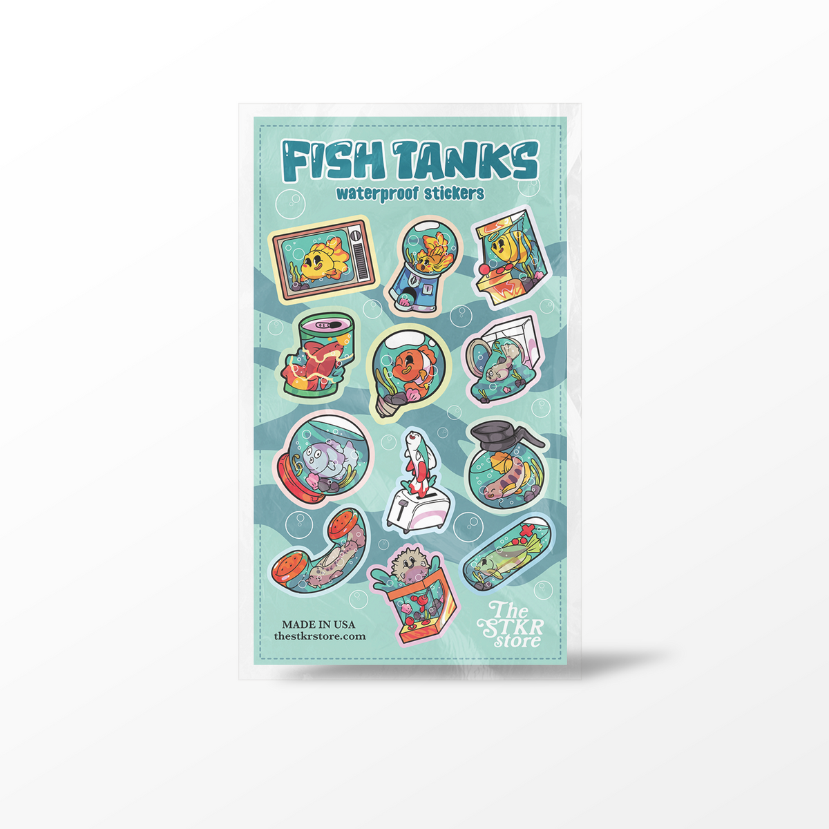 Fish Tanks Sticker Sheet
