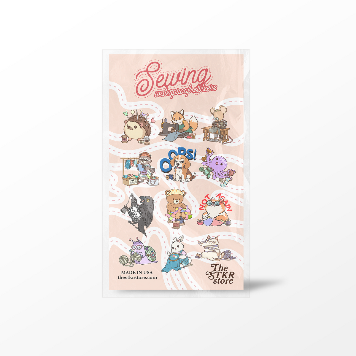 Sewing Sticker Sheet