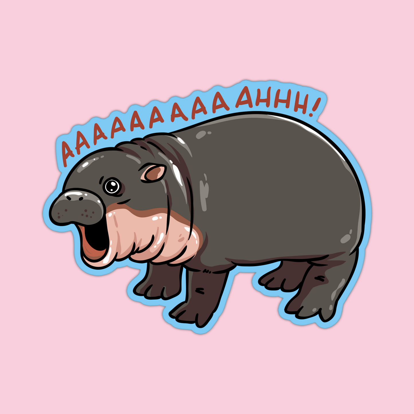 AAAAAHHHHHH Moo Deng Sticker