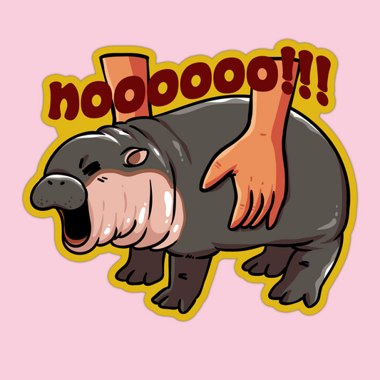 Moo Deng NOOOOO Sticker