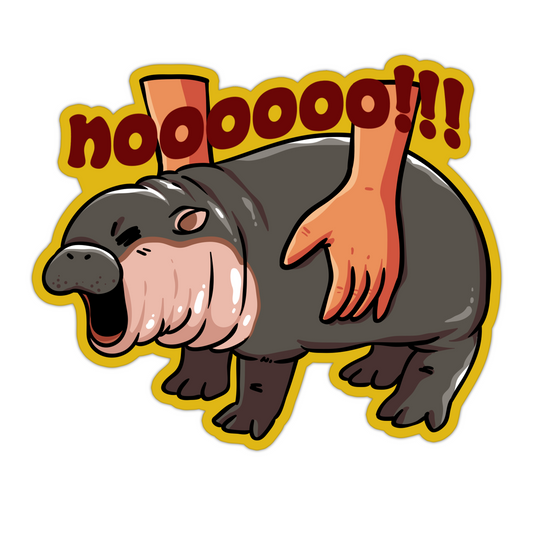 Moo Deng NOOOOO Sticker