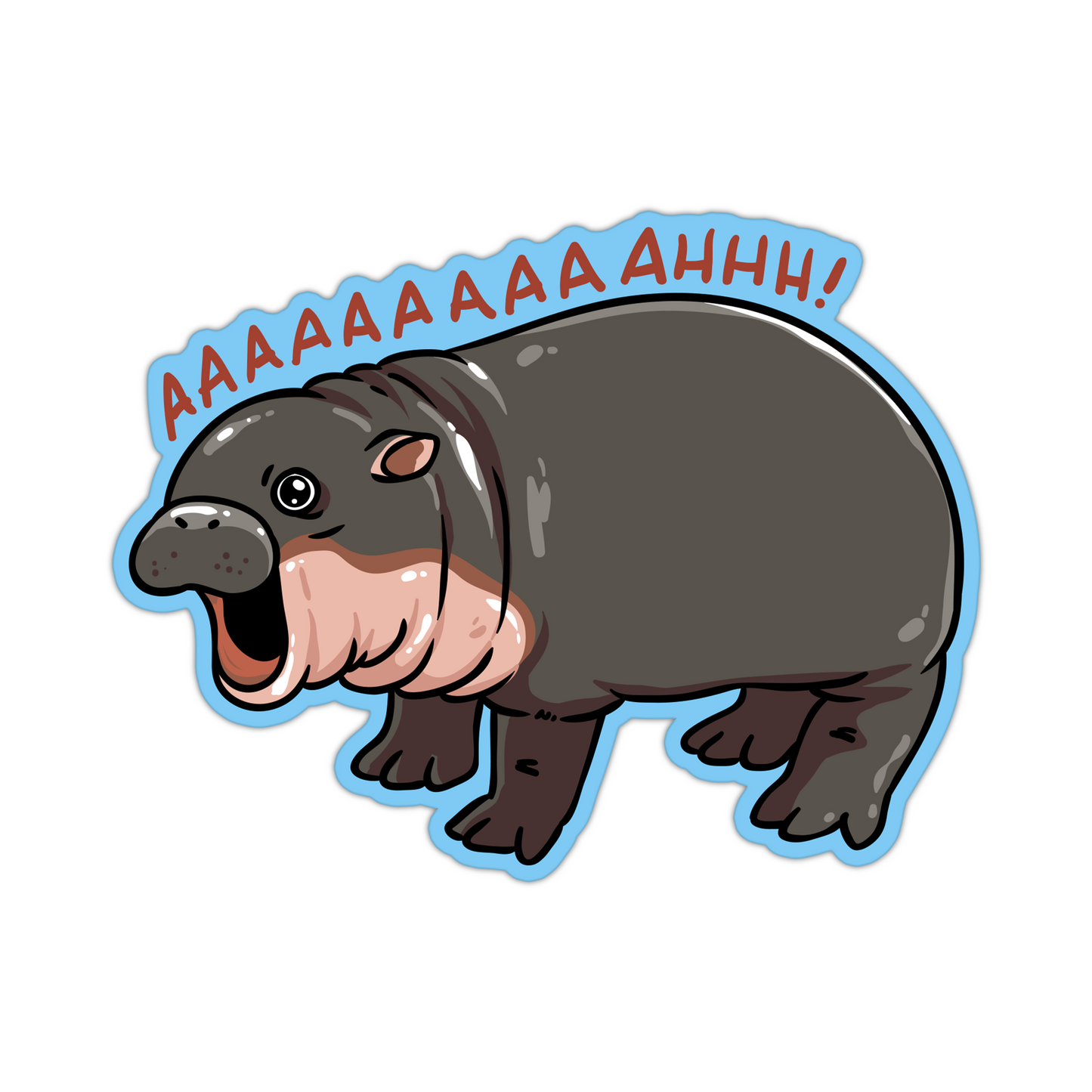 AAAAAHHHHHH Moo Deng Sticker