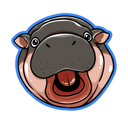 Moo Deng Face  Sticker