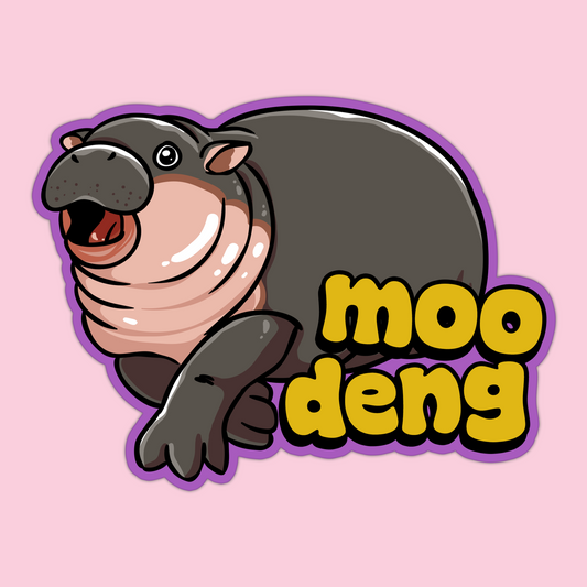 Moo Deng Face Sticker