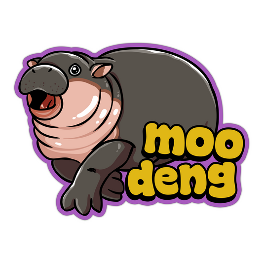 Moo Deng Face Sticker