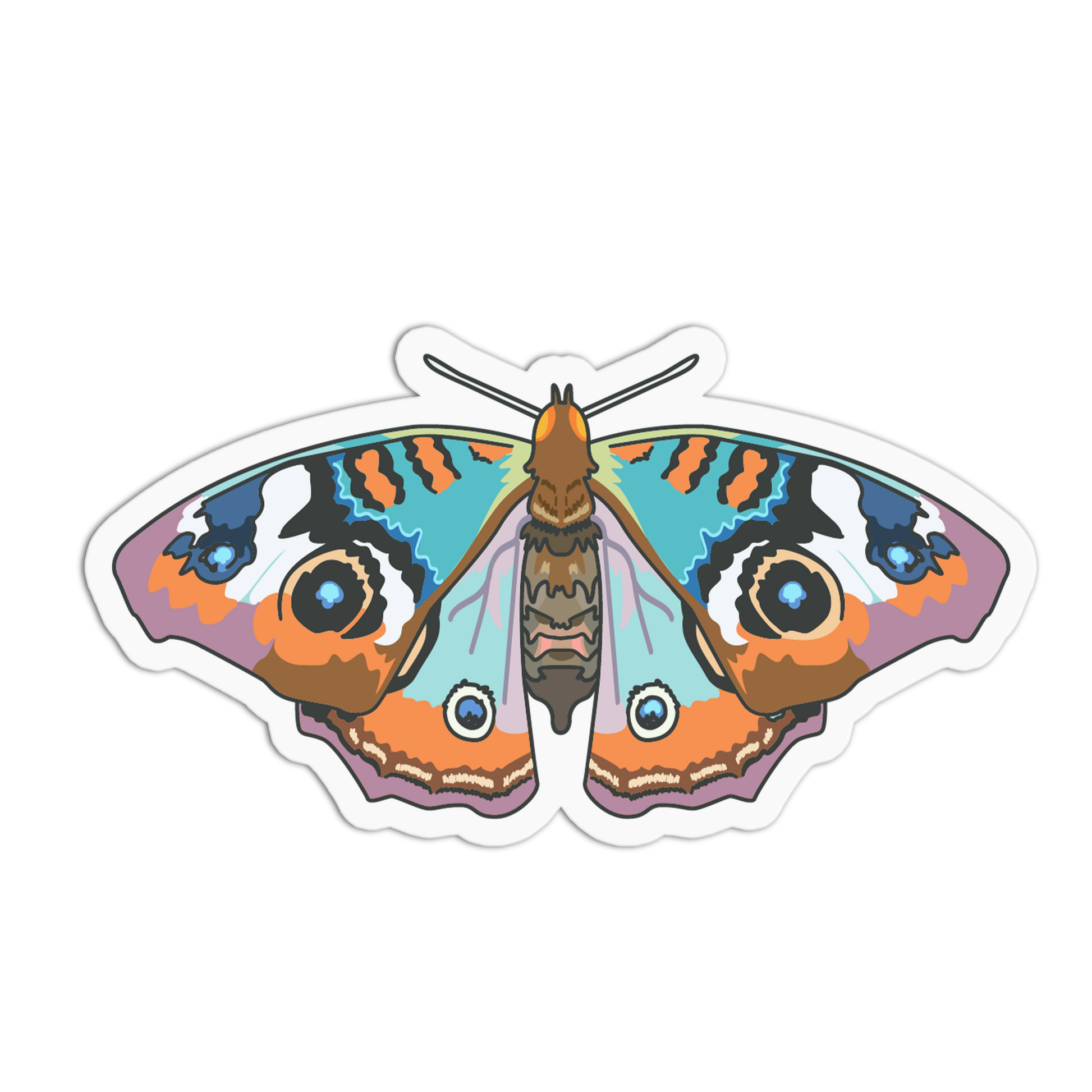 Smerinthus Ocellata Eyed Hawk Moth Series Stickers (Copy) - The Stkr Store