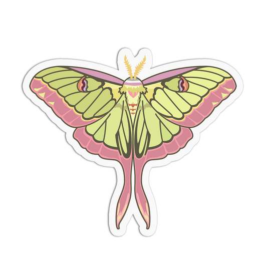 Chinese Moon Moth Series Stickers