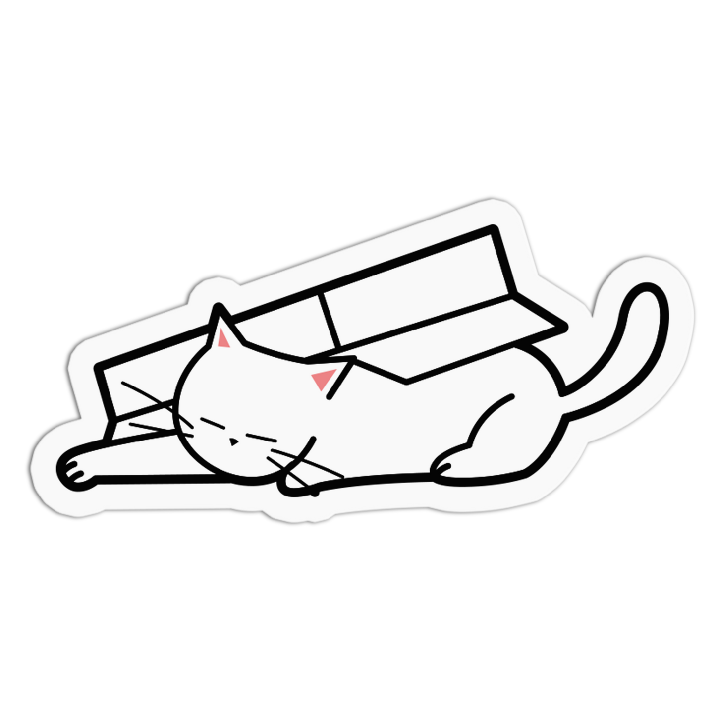 Illustration of a cat wearing a graduation cap on a white background