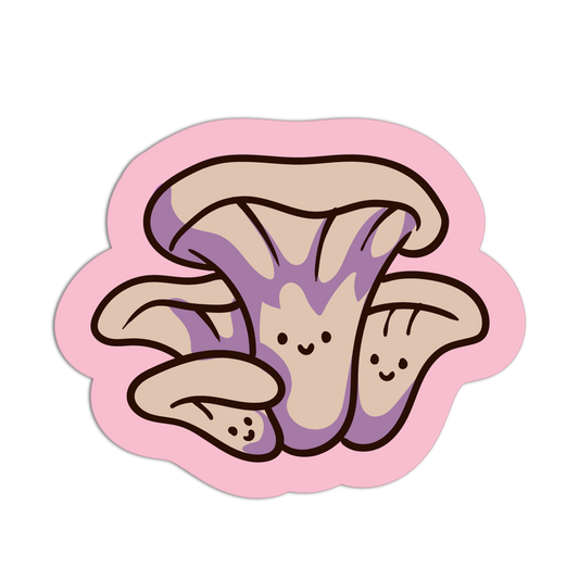 Oyster Shroom Trio Mushroom Sticker - The Stkr Store