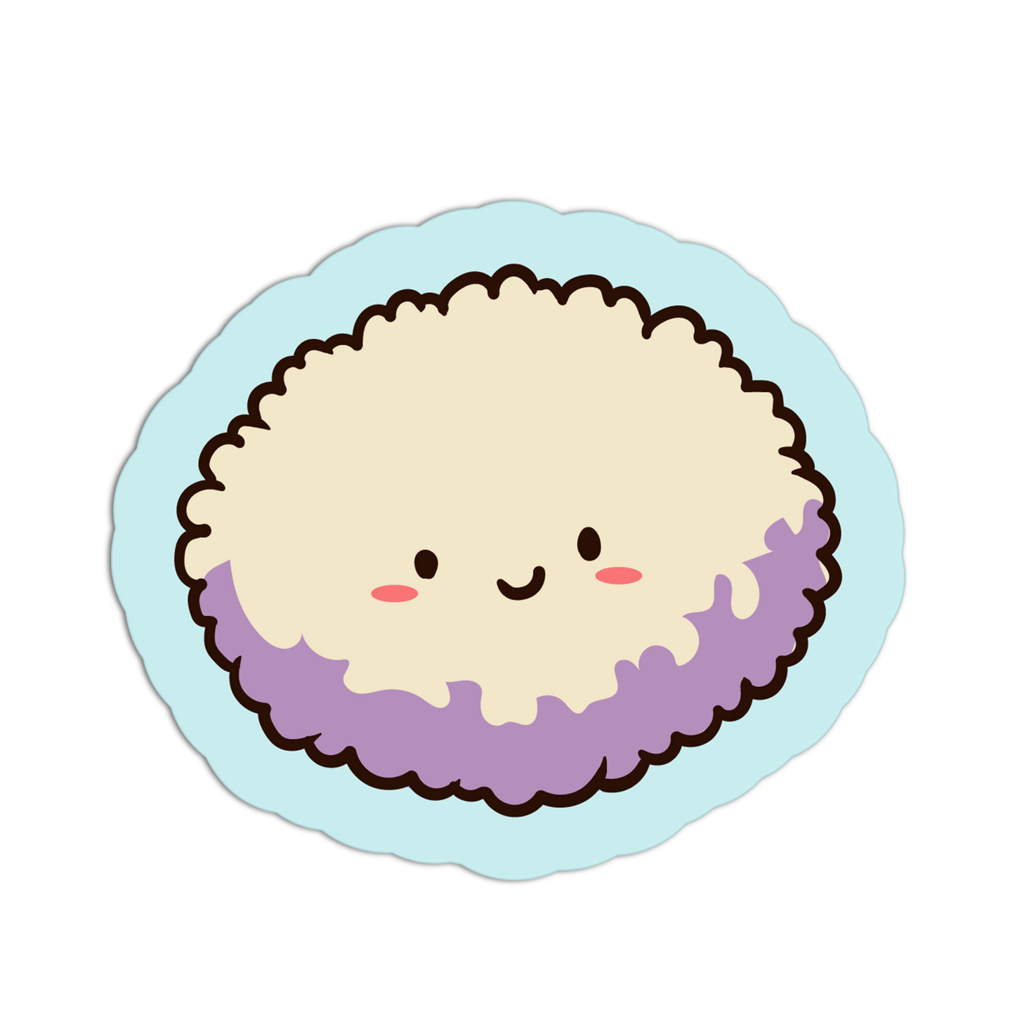 Fluffy Puffball Buddy Mushroom Sticker - The Stkr Store