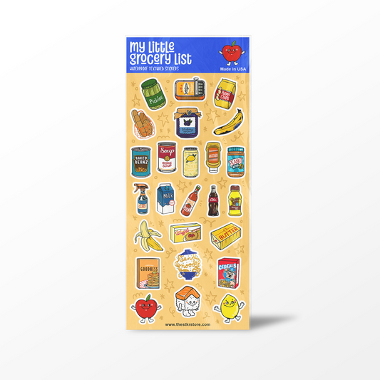 My Little Grocery List Sticker Sheet