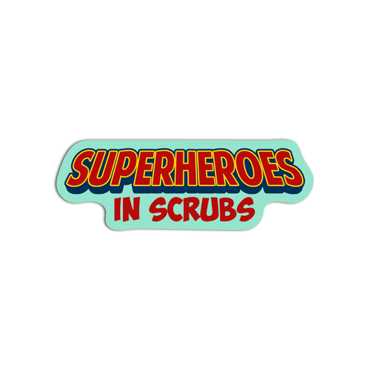 Superhero In Scrubs Stickers