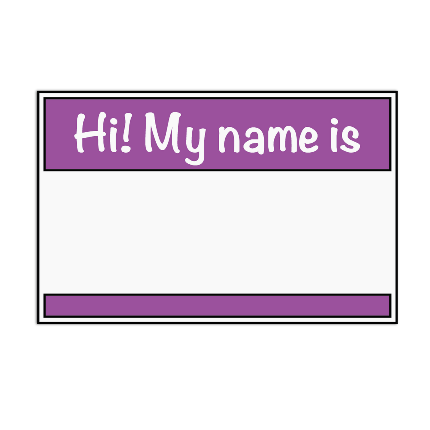 Hi My Name Is Name Tags Stickers