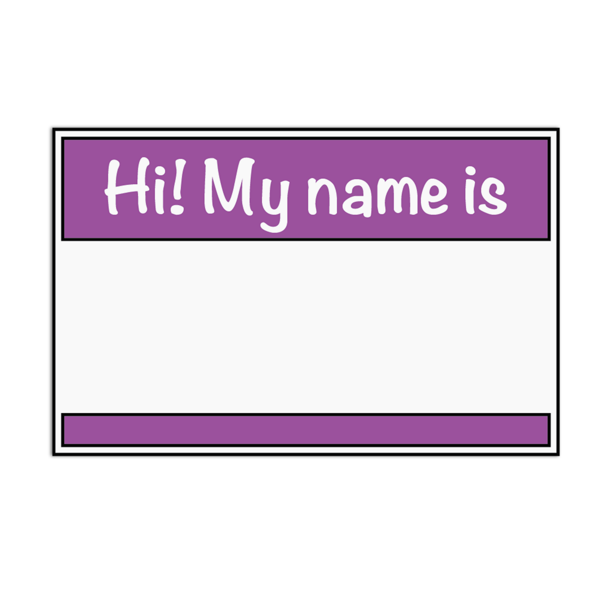 Hi My Name Is Name Tags Stickers