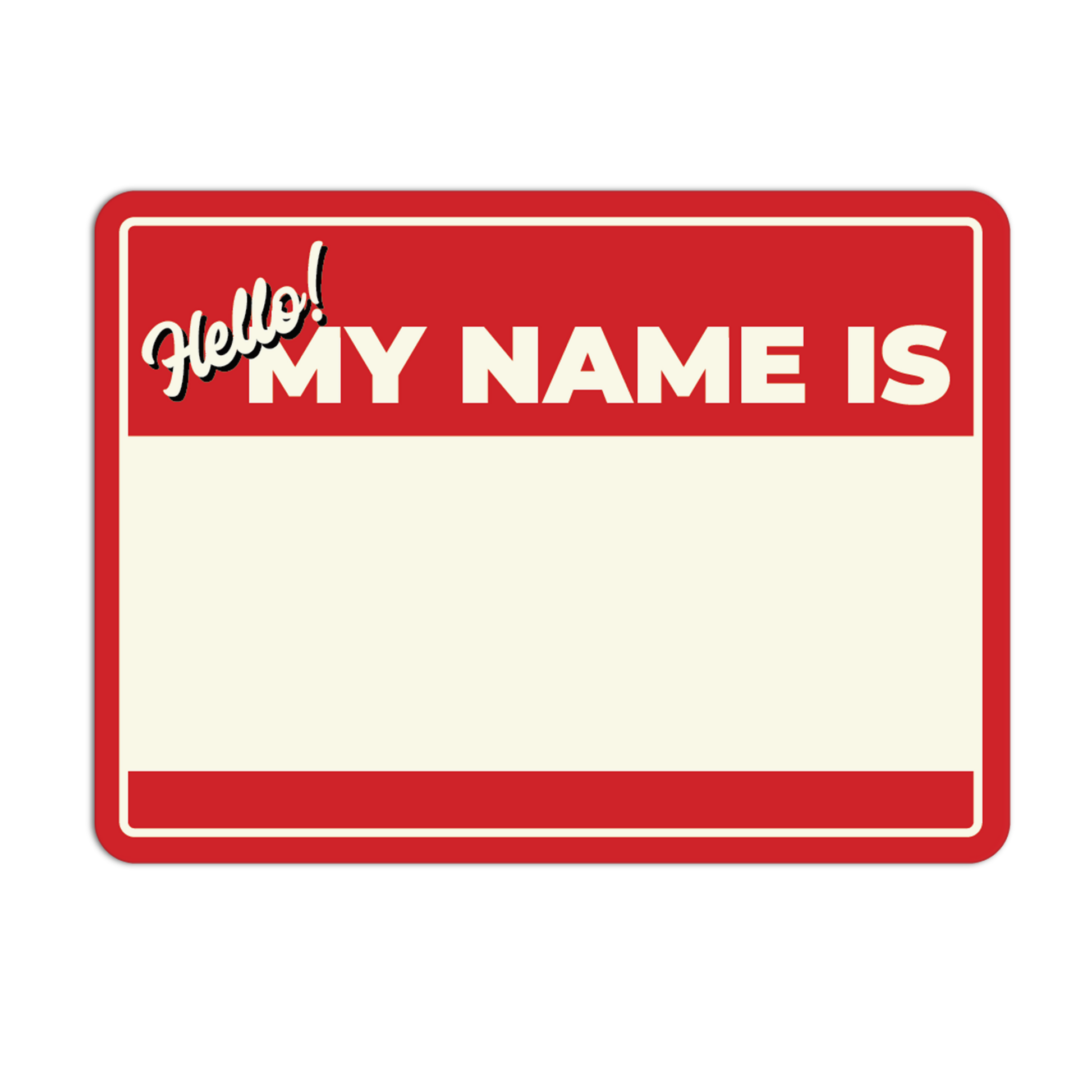 Hello My Name Is Name Tags Stickers