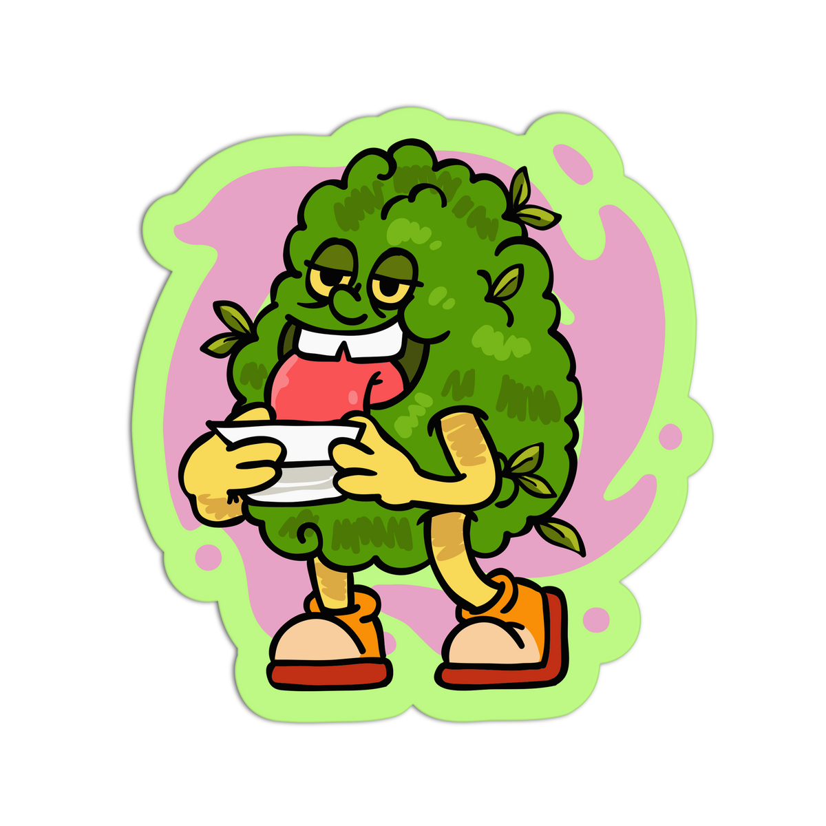 Rolling Paper - Neon Canna Sticker