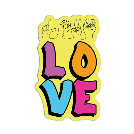 Love American Sign Language Stickers