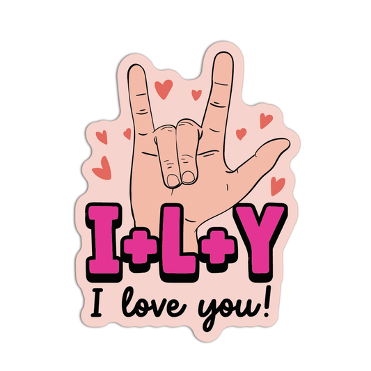 I Love You American Sign Language Stickers