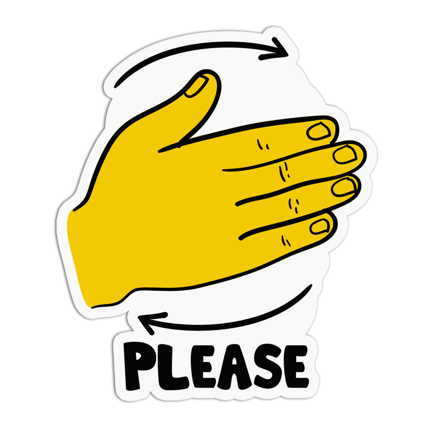 Please Sign New ASL 2026 Sticker