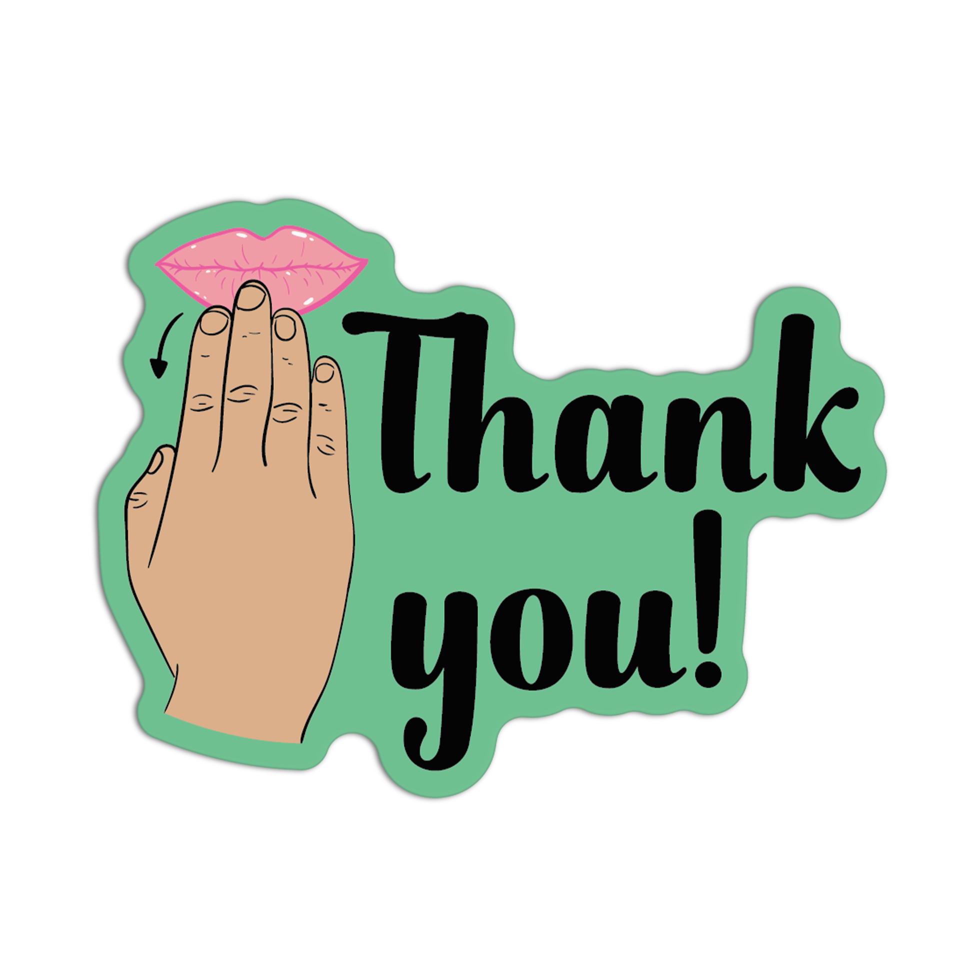 Thank You American Sign Language Stickers