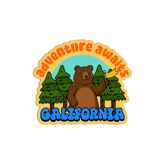 Adventure Awaits New California Stickers
