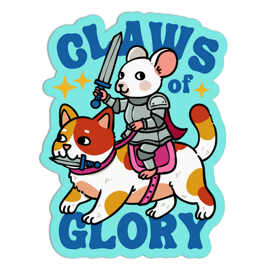 Claws Of Glory Cat Stickers