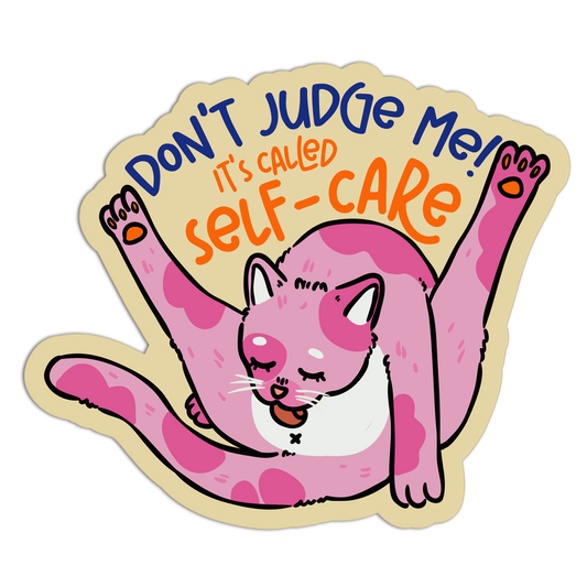 Don't Judge Me! Cat Stickers