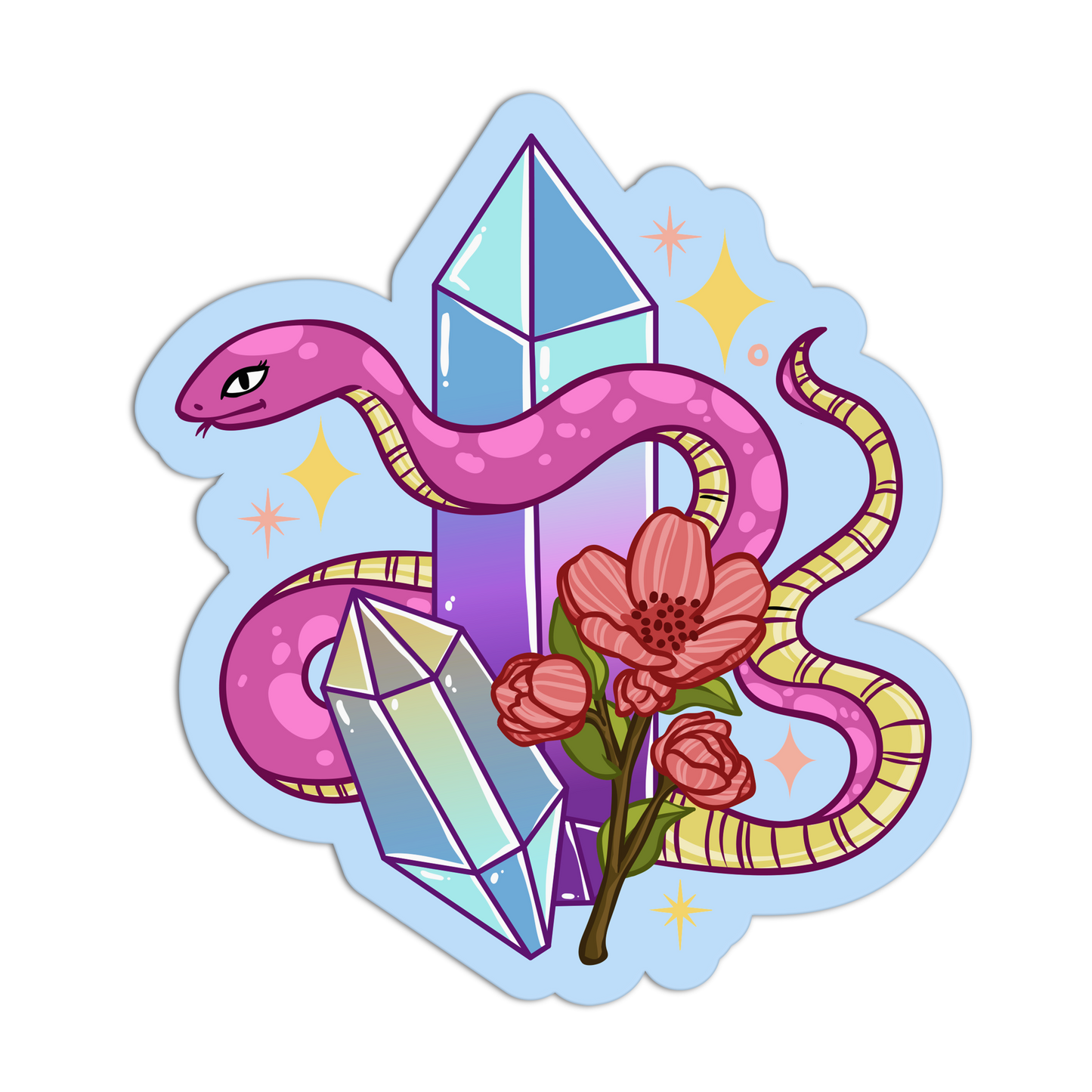 Crystal Textured Stickers