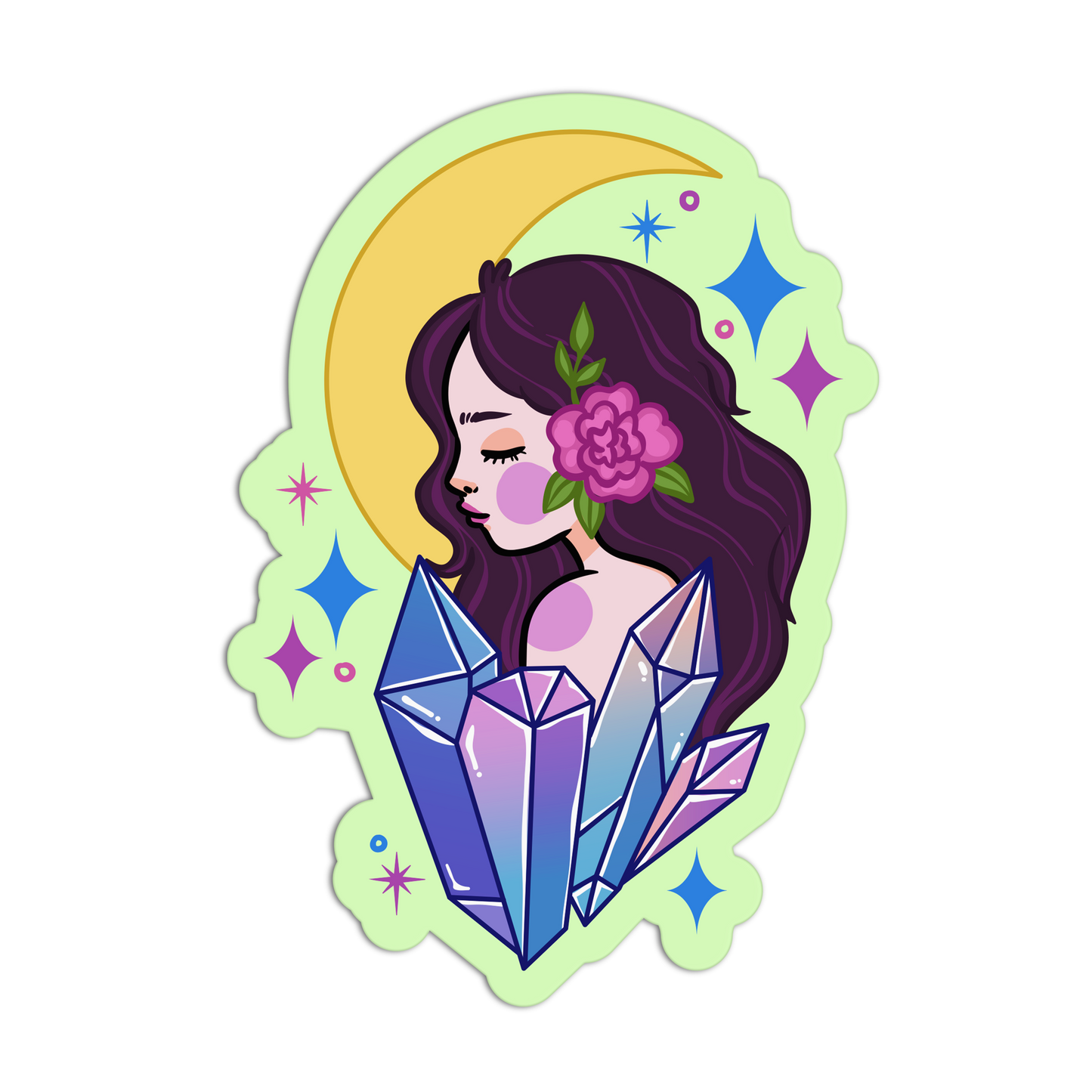 Crystal Textured Stickers