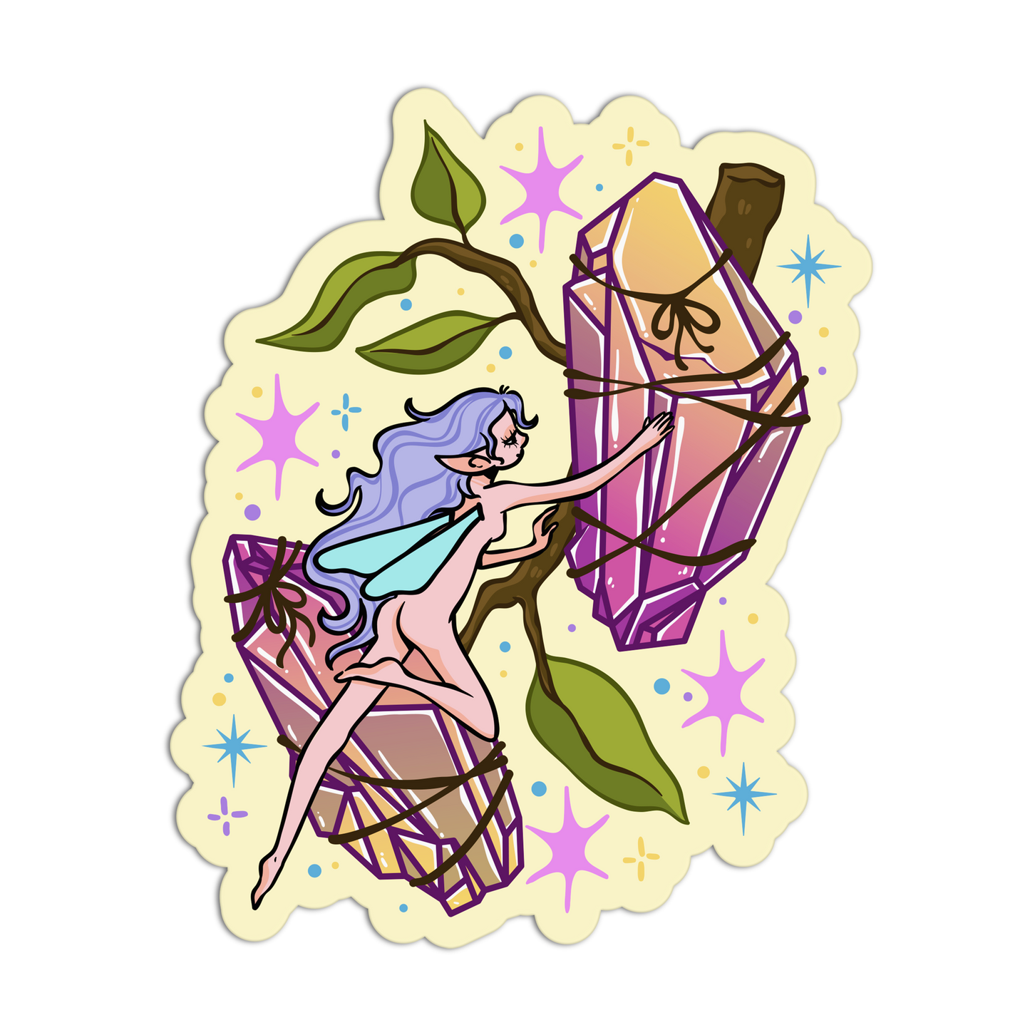 Crystal Textured Stickers