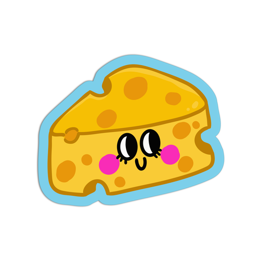 Cheesy Smiling Sticker