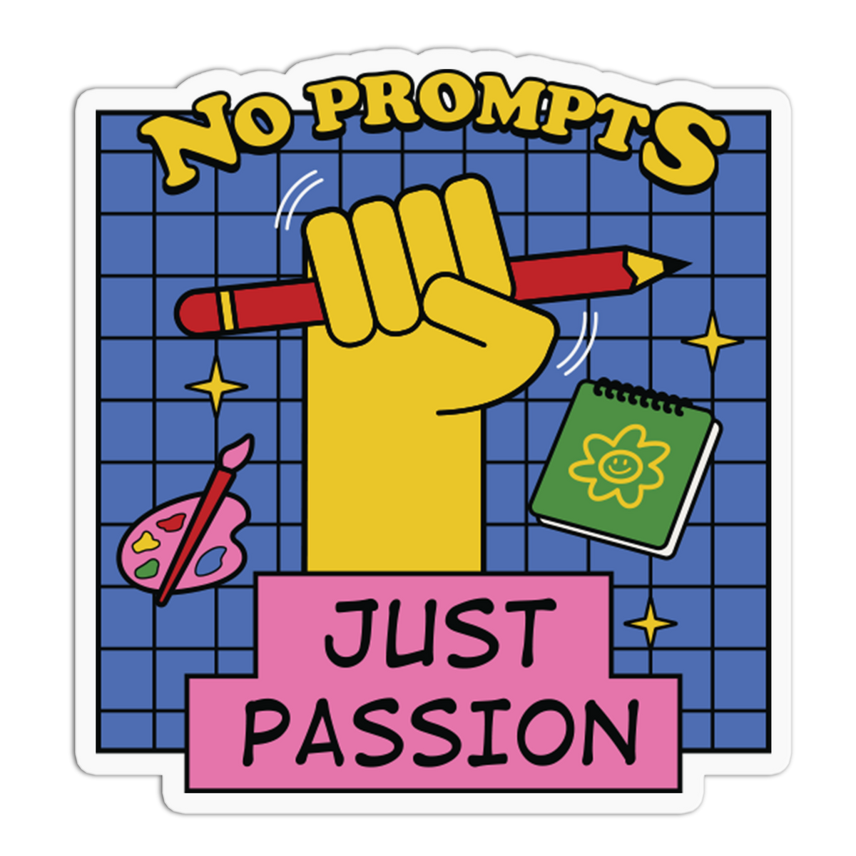 Just Passion - No To AI Sticker