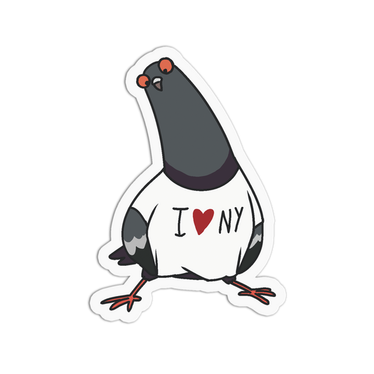 Love Shirt NY Pigeon Sticker