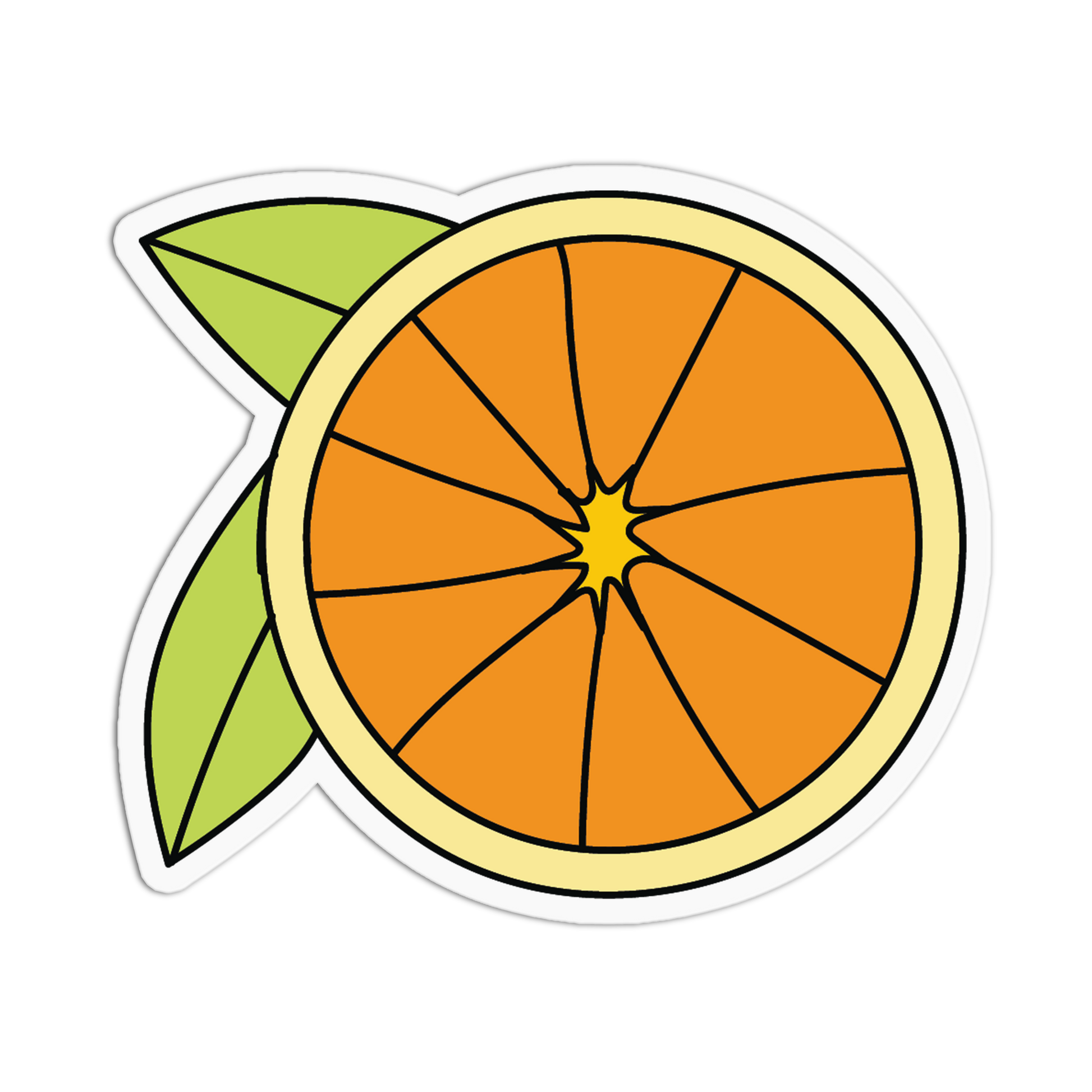 Adorable Orange Bloom Slice Stickers (Copy) - The Stkr Store