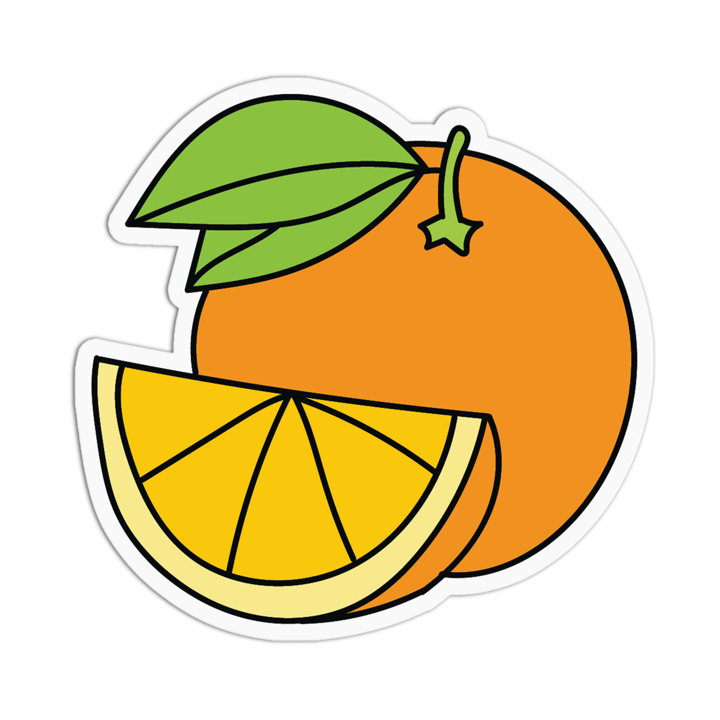 Cute Orange Zest Playmates Stickers (Copy) - The Stkr Store