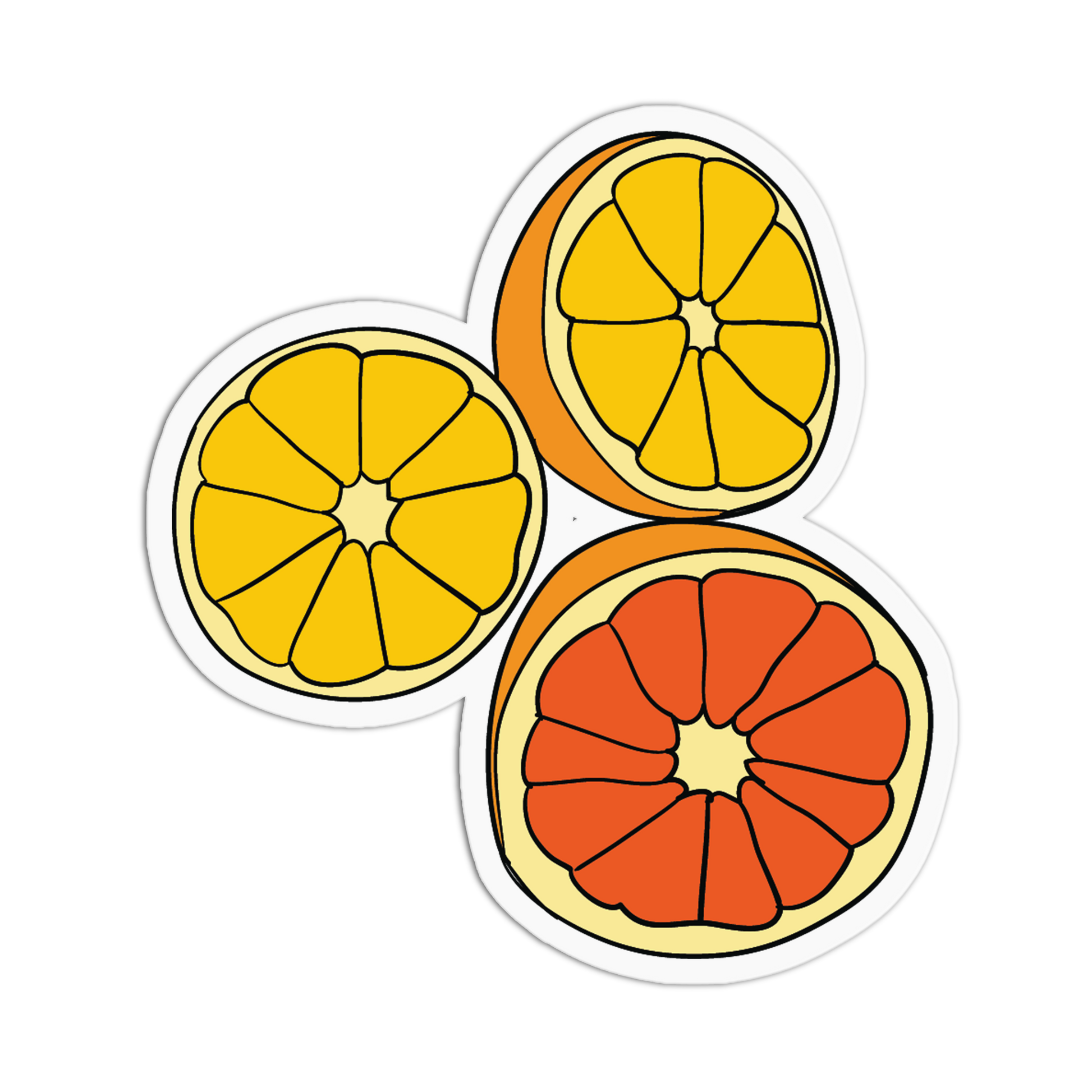 Sweet Orange Citrus Trio Stickers (Copy) - The Stkr Store