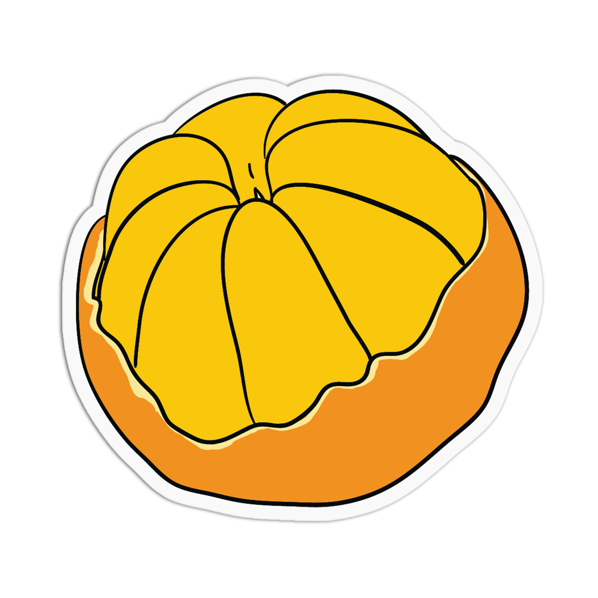 Adorable Peek-A-Boo Orange Stickers (Copy) - The Stkr Store