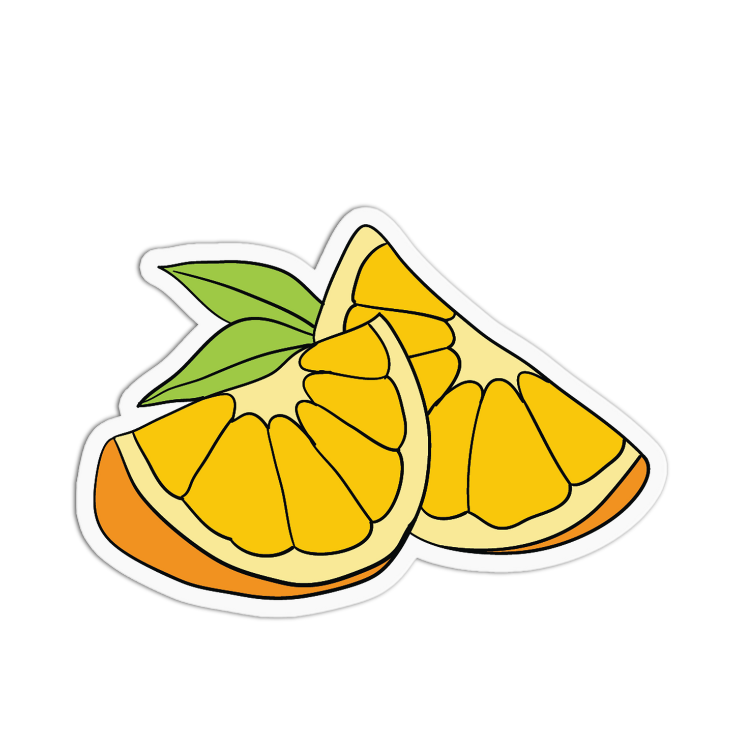 Adorable Orange Wedge Snuggles Stickers (Copy) - The Stkr Store