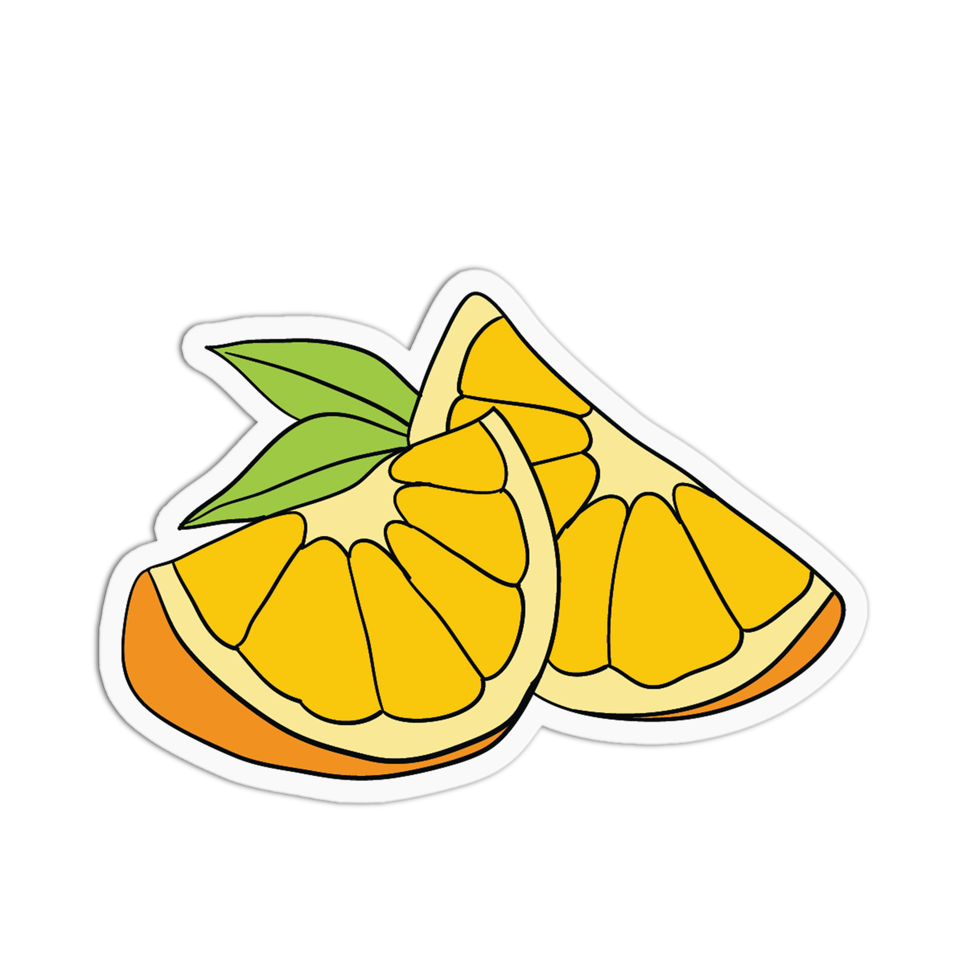 Adorable Orange Wedge Snuggles Stickers (Copy) - The Stkr Store