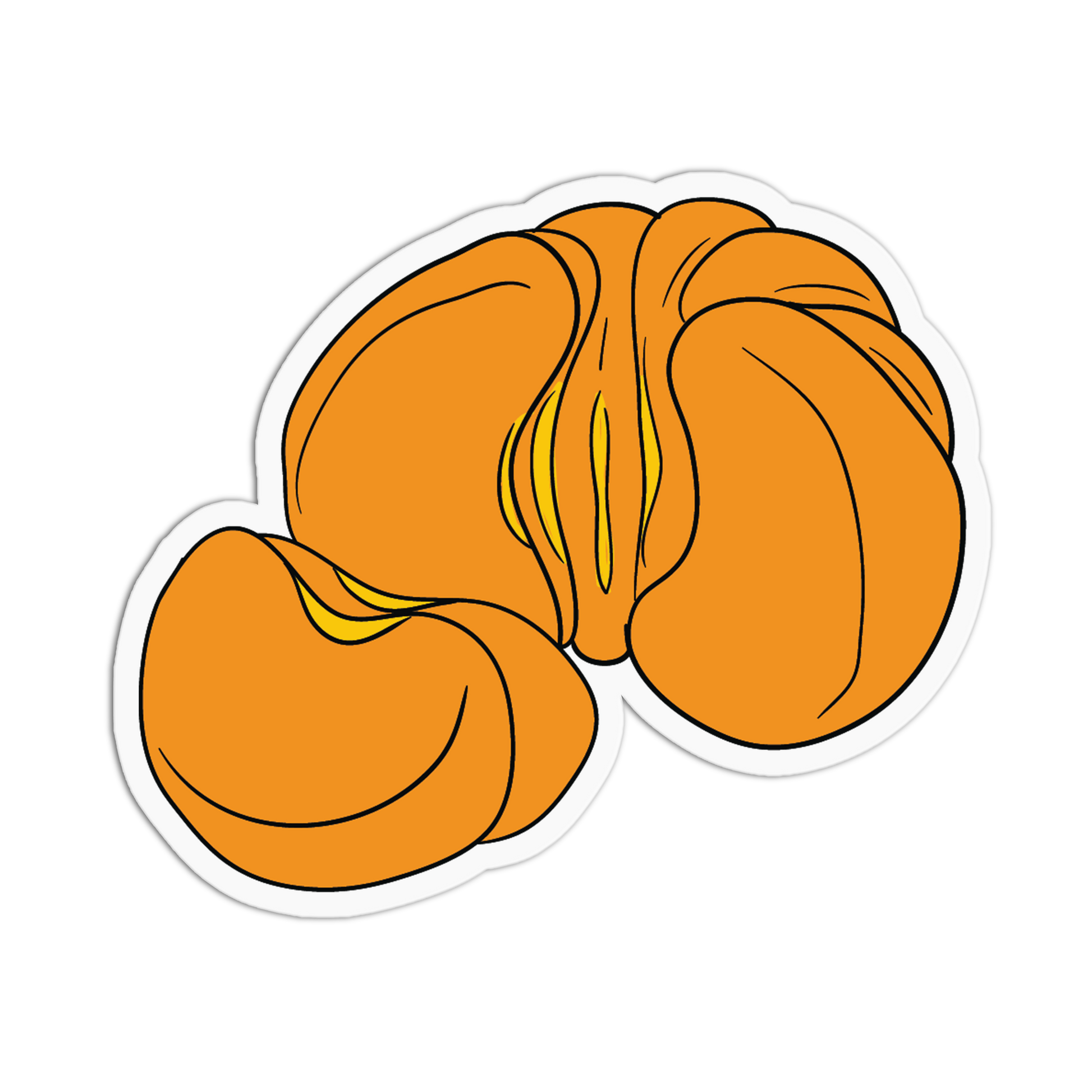 Adorable Peeled Orange Petals Stickers (Copy) - The Stkr Store