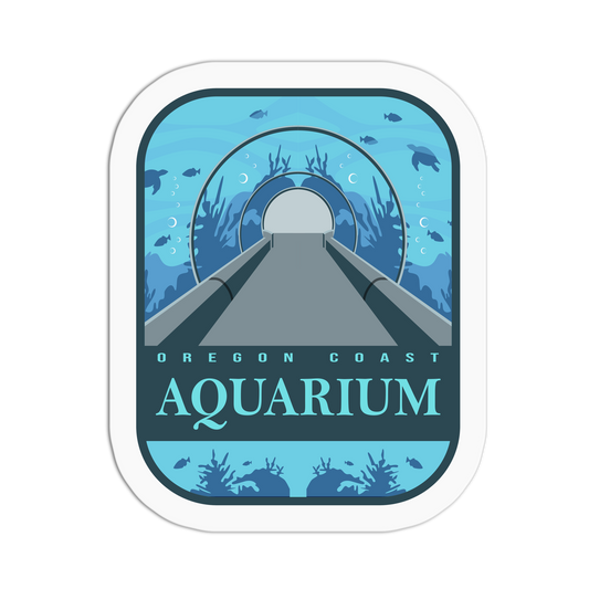 Coast Aquarium - Travel Series Oregon Sticker - The Stkr Store