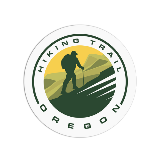Hiking Trail - Travel Series Oregon Sticker - The Stkr Store