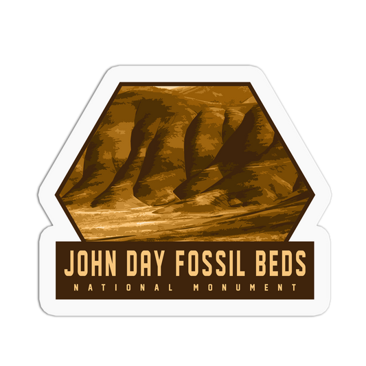 John Day Fossil Beds - Travel Series Oregon Sticker - The Stkr Store