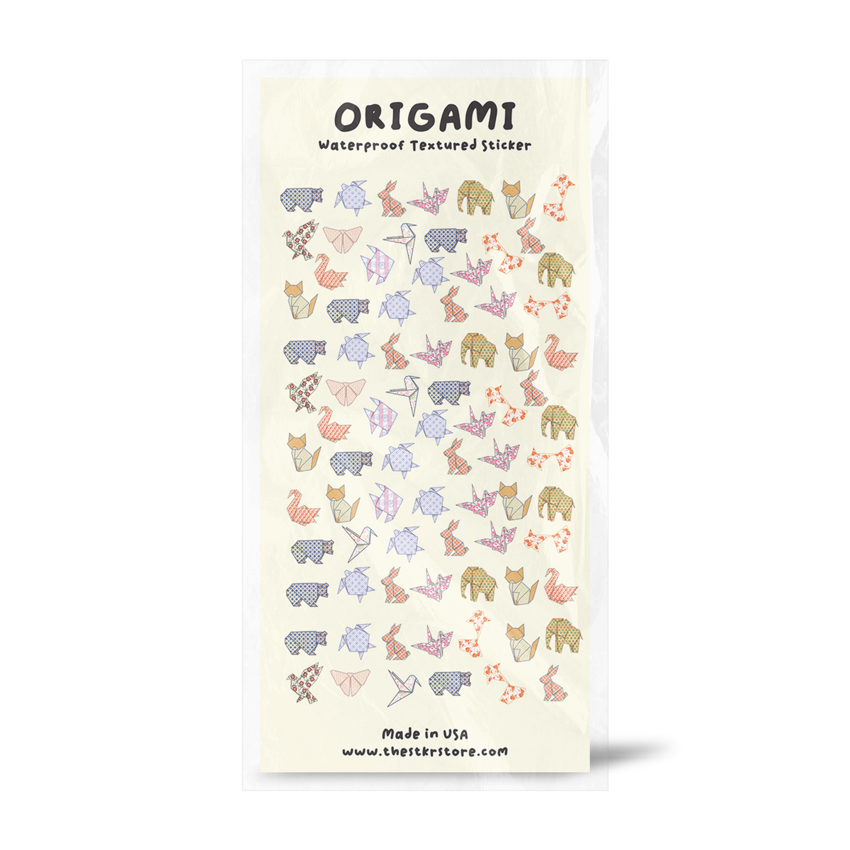 Origami Sticker Sheet