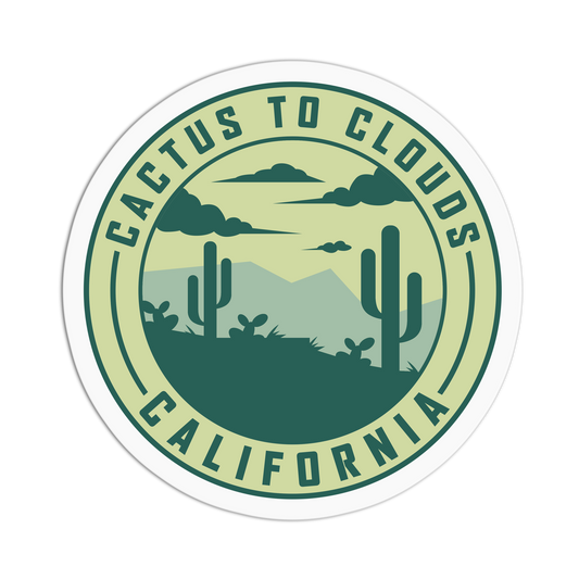 Cactus To Clouds Travel Series Palm Spring Stickers