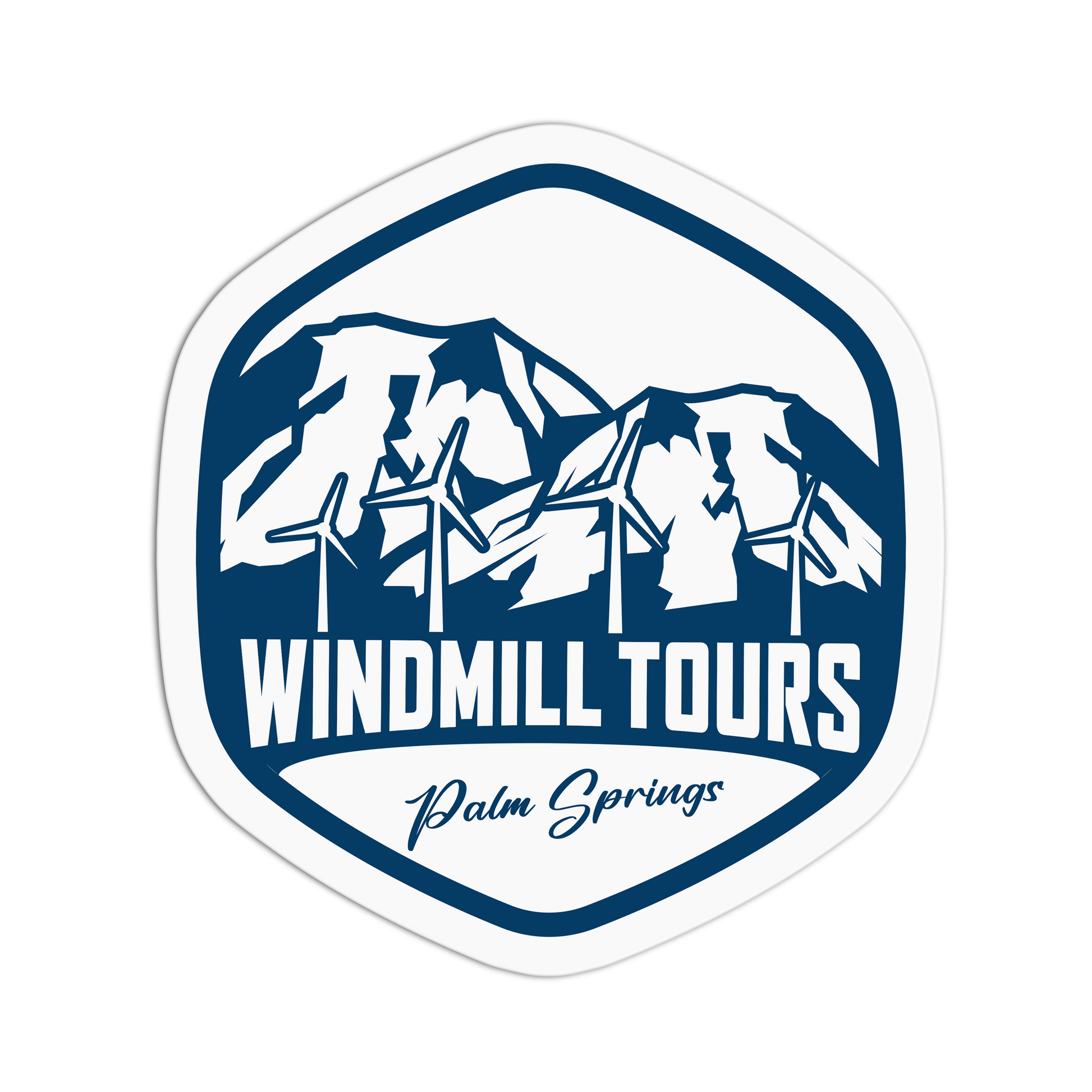 Windmill Tours  Travel Series Palm Spring Stickers