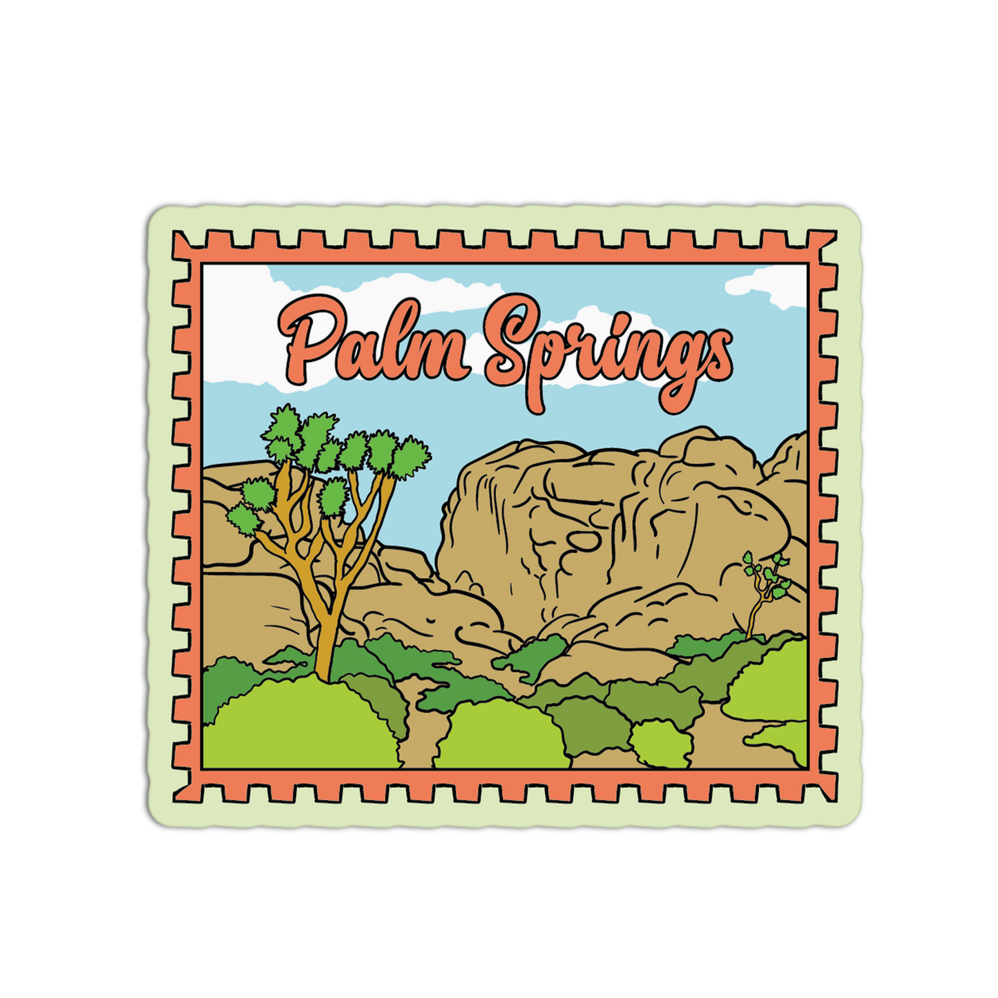 Palm Springs Joshua Tree View - Palm Springs Stamp Collection