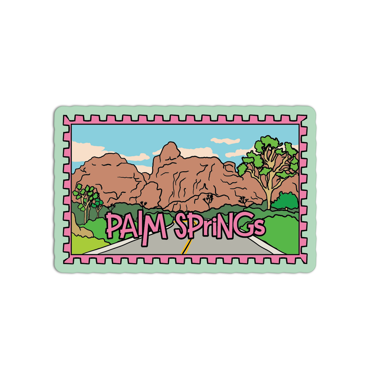 Palm Springs Desert Canyon - Palm Springs Stamp Collection